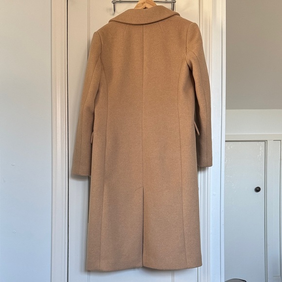 Gap Camel Long Wool Blend Top Coat - Picture 2 of 6